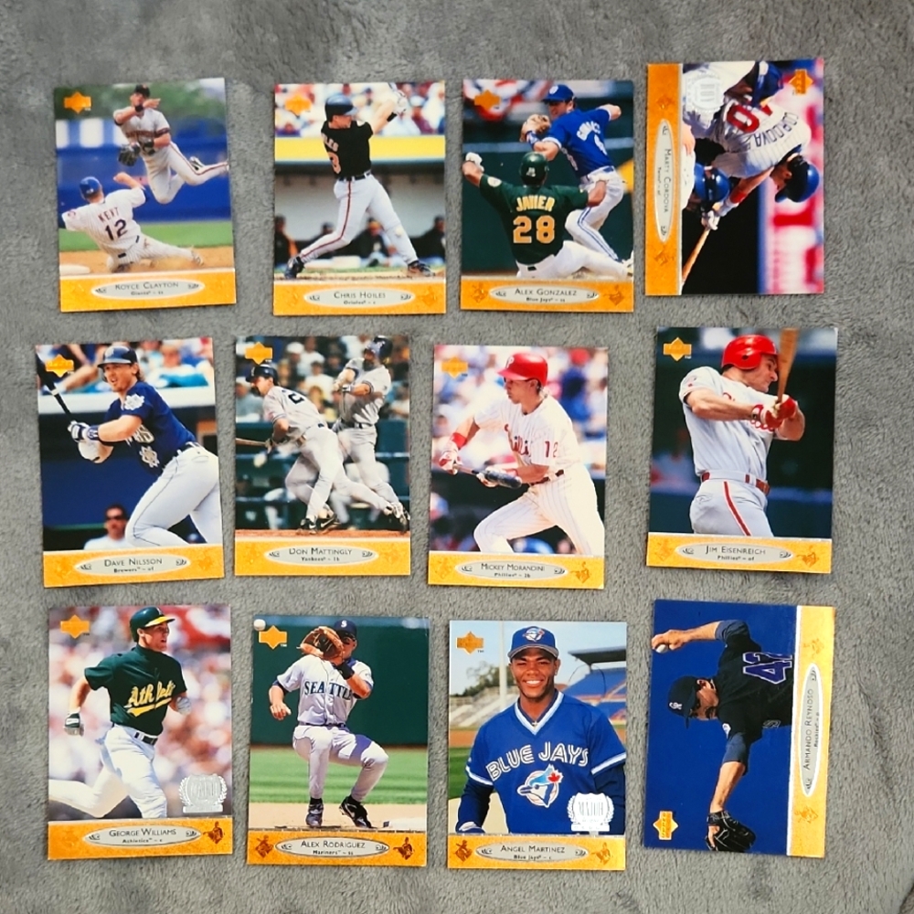 Vintage 1996 Upper Deck Baseball Trading Card Lot